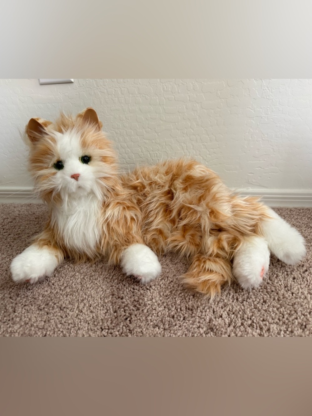 Joy For All Companion Pet orange tabby cat Works - Picture 2 of 7